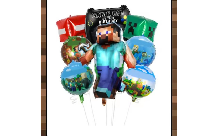 בוקט 8 בלוני מיינקראפט