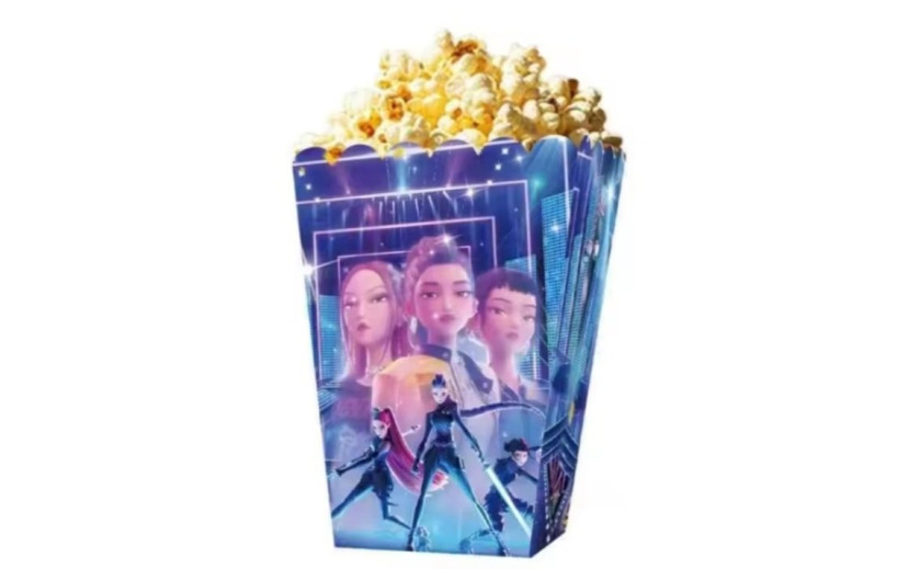  מארז קופסאות פופקורן/חטיפים קיי פופ דגם כחול