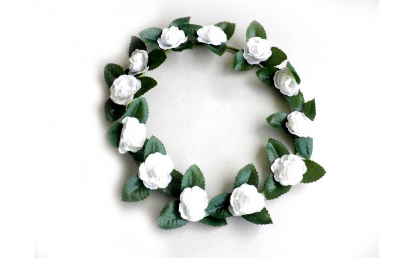 זר לבן פרחים