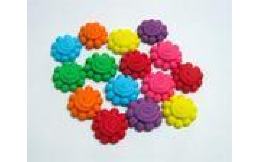 פרחי שבלול מרהיבים צבעוניים לקישוט העוגה