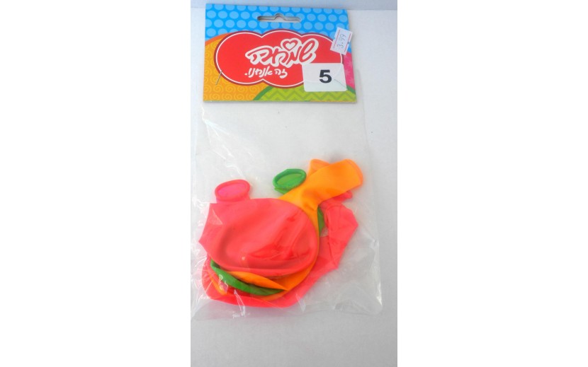 5 בלוני נאון זוהרים