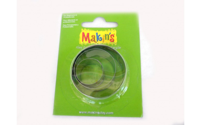 סט 3 חותכני עיגול makin's