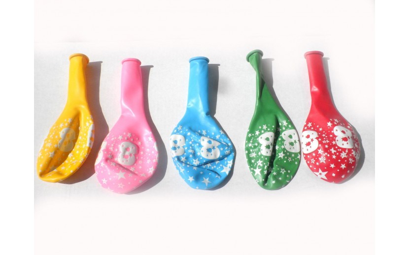 5 בלוני מספר גדולים מרהיבים