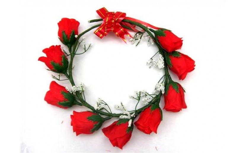 זר פרחים אדום