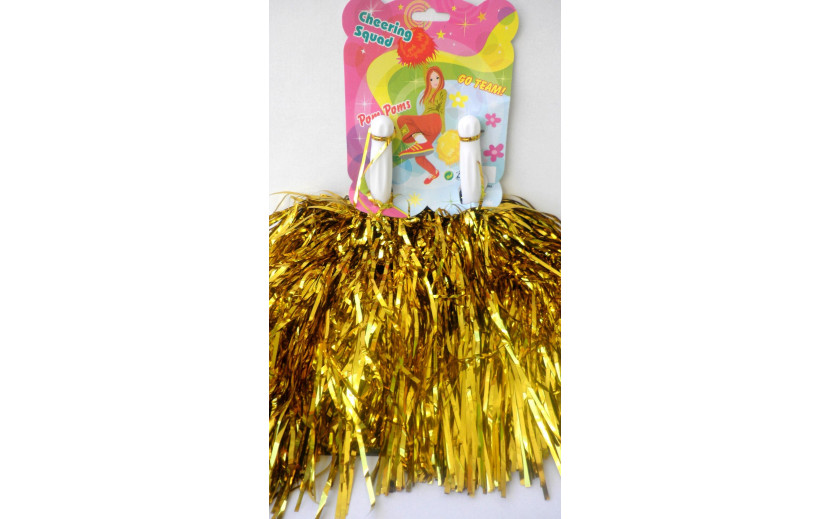 זוג מעודדות עם ידיות צבע זהב