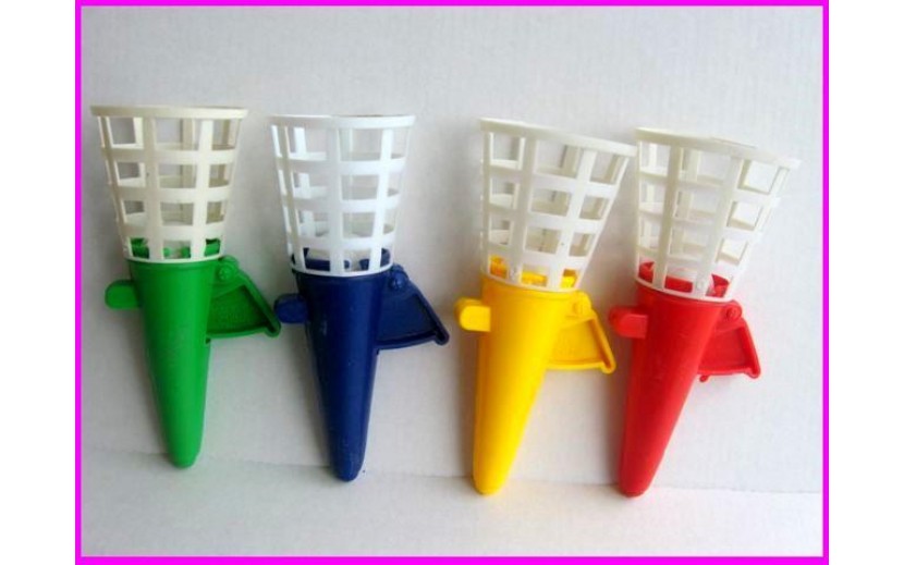 קונוס קפיץ עם כדור צבעים שונים