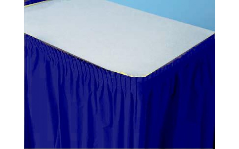 חצאית שולחן כחולה 