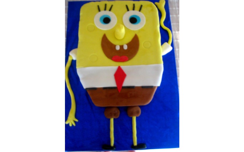 עוגה מפוסלת בוב ספוג