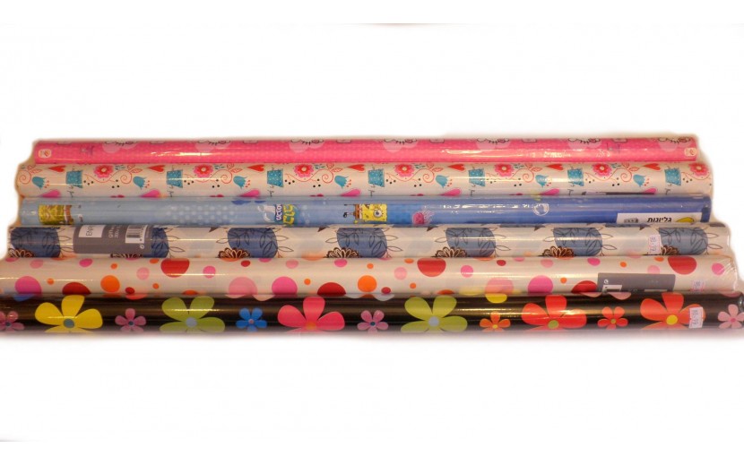 נייר עטיפה איכותי 2 מטר דגמים שונים