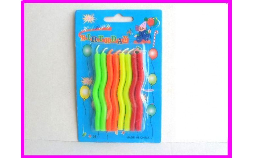 נרות זיגזג בשלל צבעים