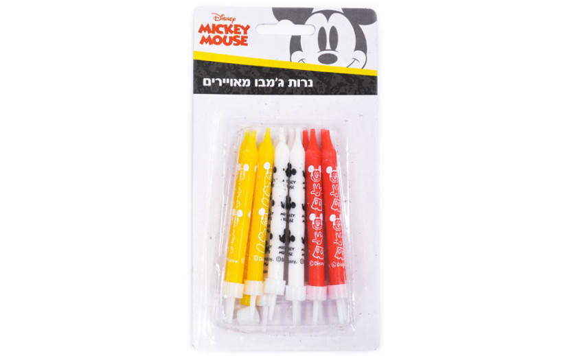 מארז נרות ג'מבו מיקי מאוס
