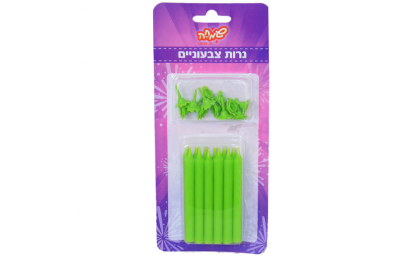 מארז נרות גמבו צבע ירוק