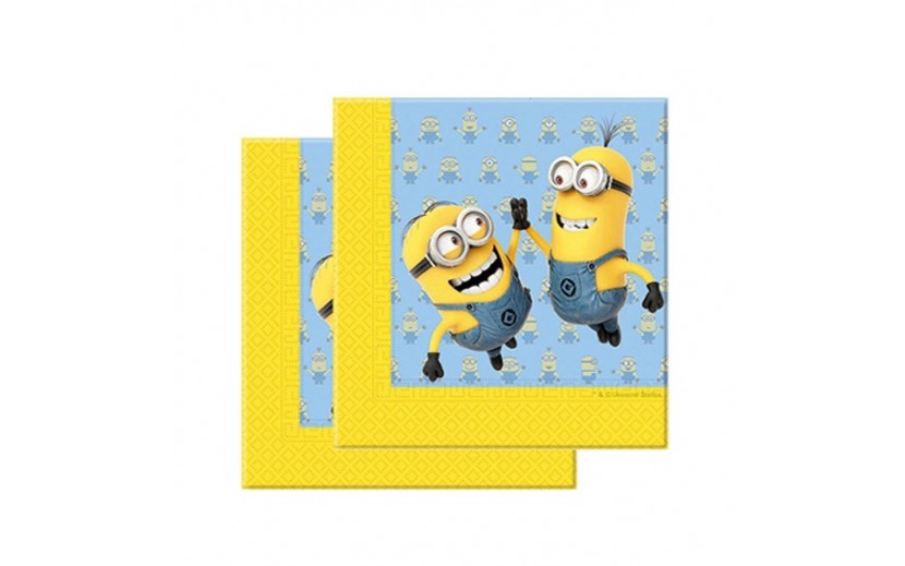 סט מפיות דגם מניונים