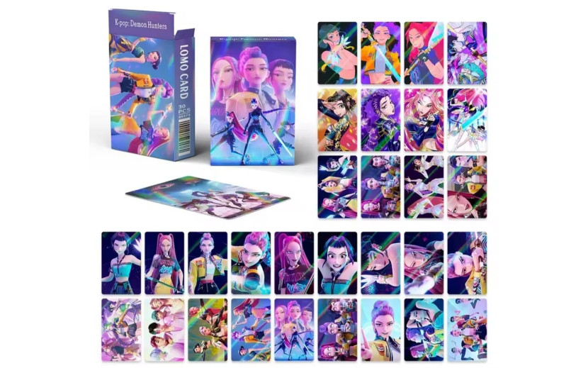 מארז 30 קלפי לייזר דמויות קיי פופ