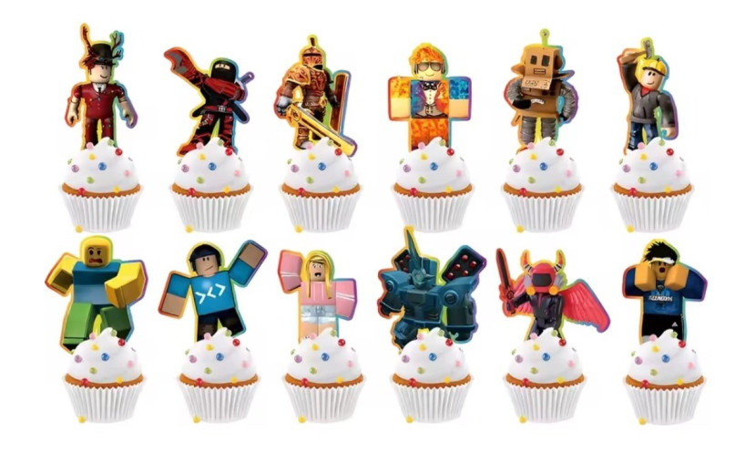 מארז טופרים לעוגה/קאפקייקס רובלוקס דגם 2