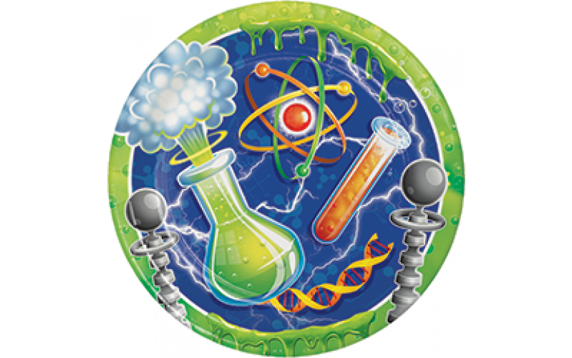 סט צלחות גדולות המדען החכם