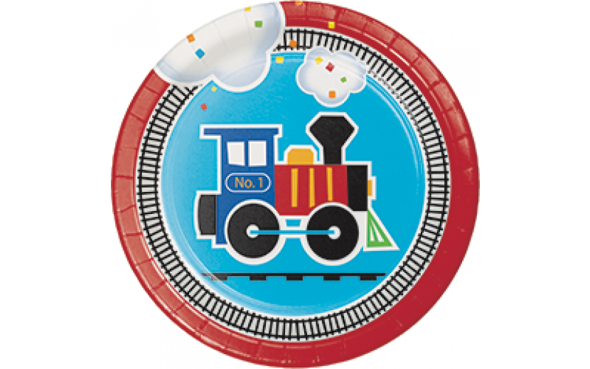 צלחות קטנות הרכבת באה