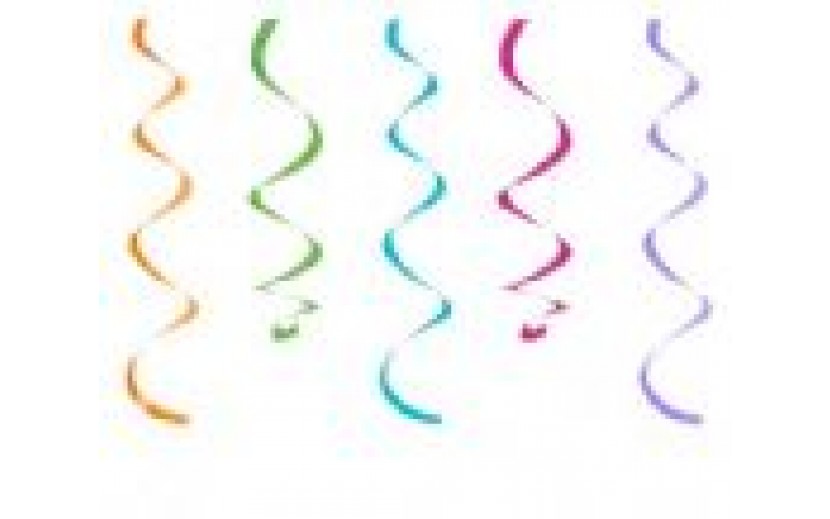 קישוטי ספירלה ציבעוניים