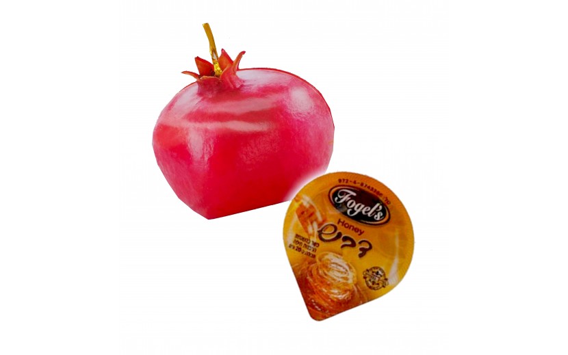 מארז בצורת רימון עם דבש