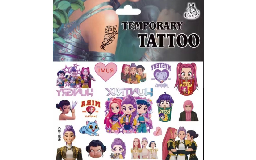 מארז 20 קעקועים דמויות קיי פופ