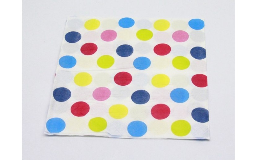 מארז מפיות דו שכבתי נקודות 