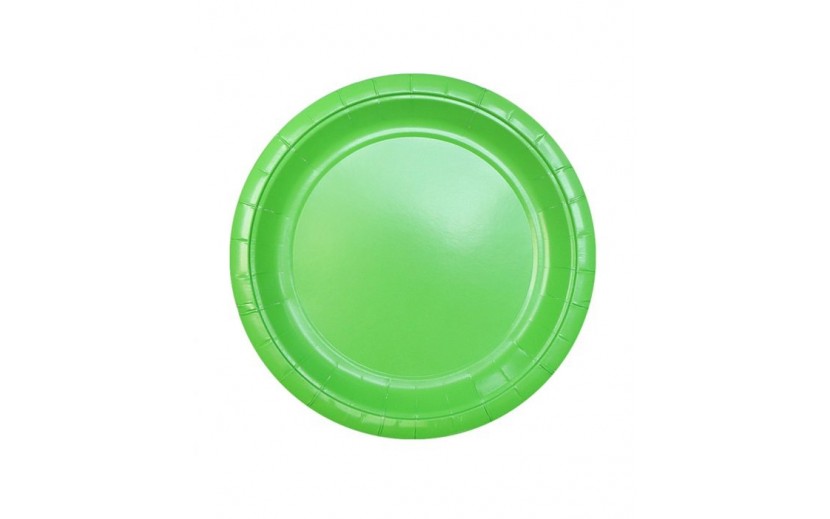 מארז 24 צלחות גדולות צבע ירוק