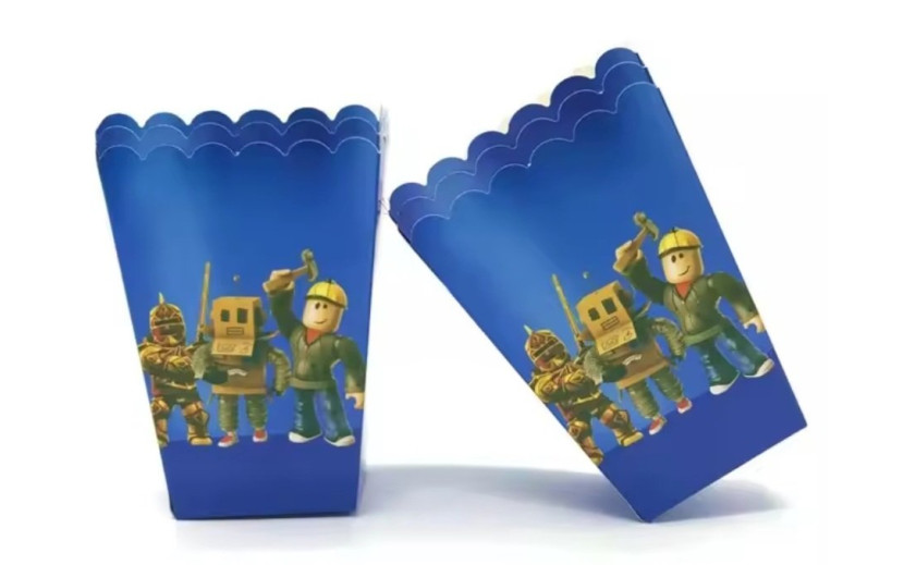 מארז 6 קופסאות פופקורן/חטיפים רובלוקס