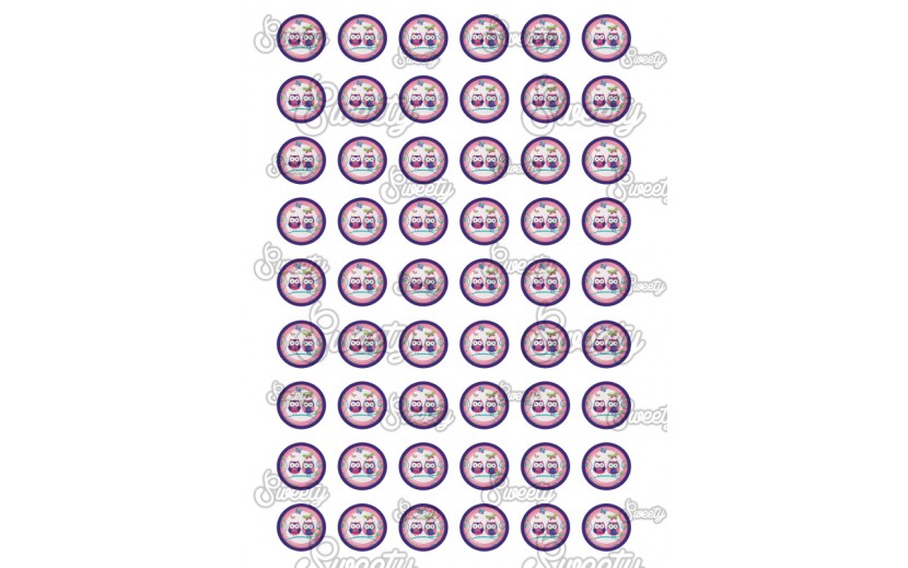 שקף טרנספר לנשיקות דגם דגם ינשופים
