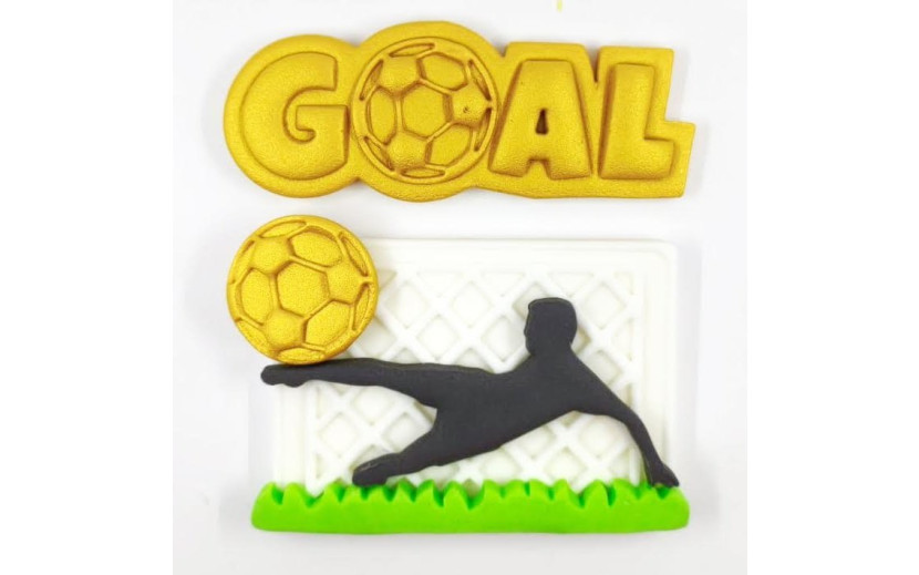 קישוט מבצק סוכר כדורגל