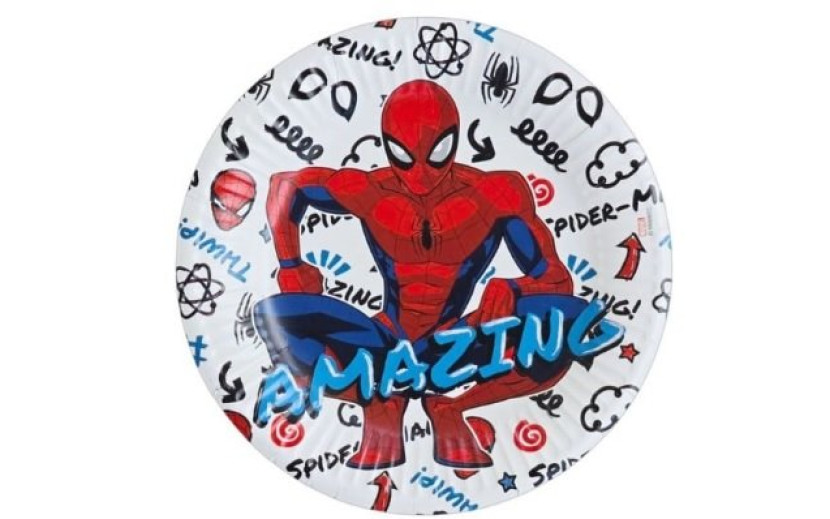 מארז צלחות קטנות ספיידרמן לוחם הפשע