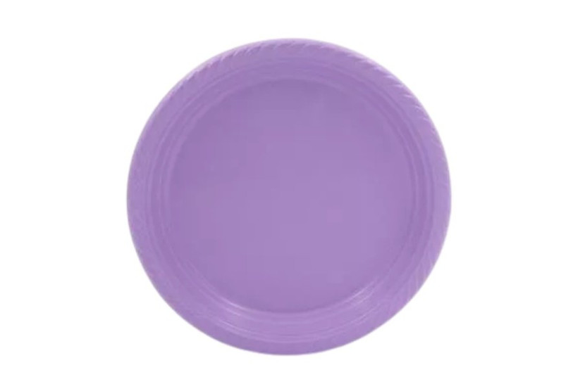 מארז 20 צלחות גדולות צבע סגול