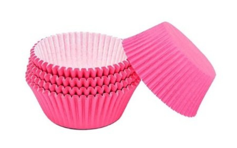 מארז 100 יחידות מנגטים לעוגה צבע ורוד פוקסיה