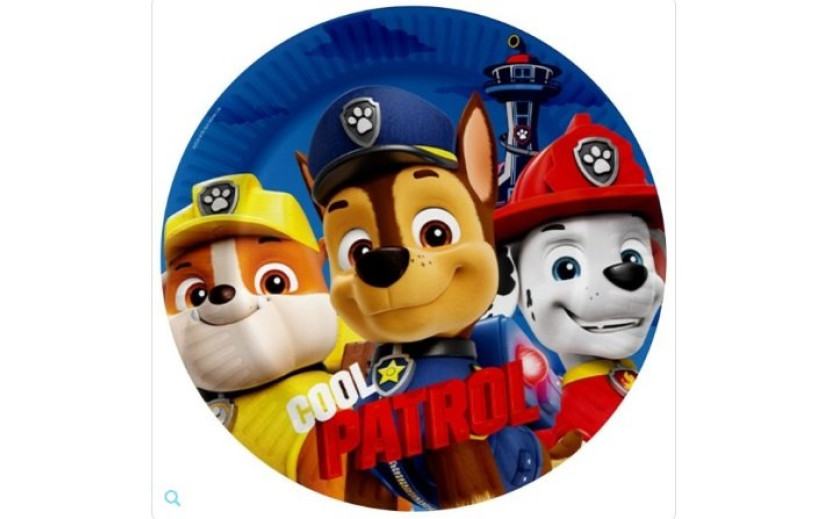 סט צלחות גדולות מפרץ ההרפתקאות דגם כחול