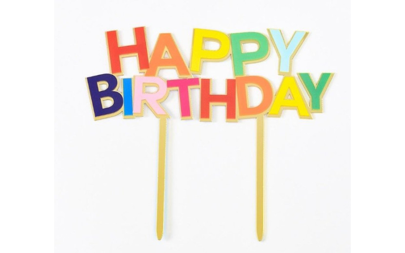 טופר צבעוני לעוגה