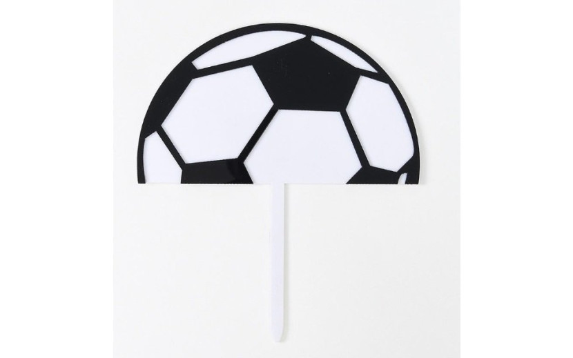 טופר לעוגה חצי כדור כדורגל