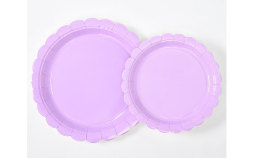 צלחות גדולות מהודרות סגול לילך