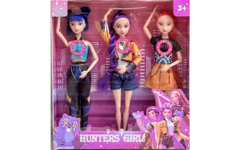 3 בובות קייפופ עם אור ומוזיקה