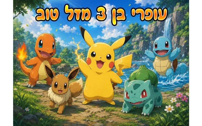 תמונה אכילה לעוגה פוקימון 1