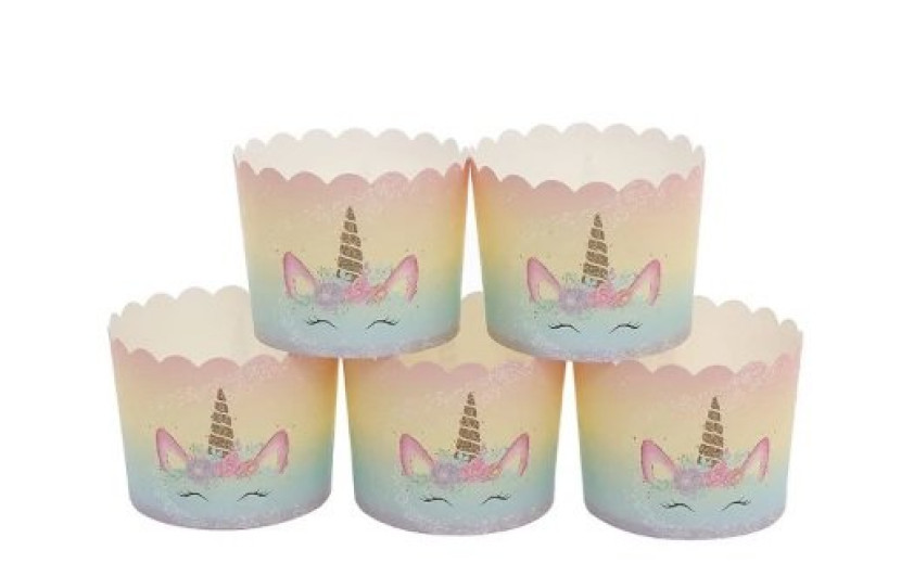 מארז 40 גביעי קאפקייקס חד קרן  