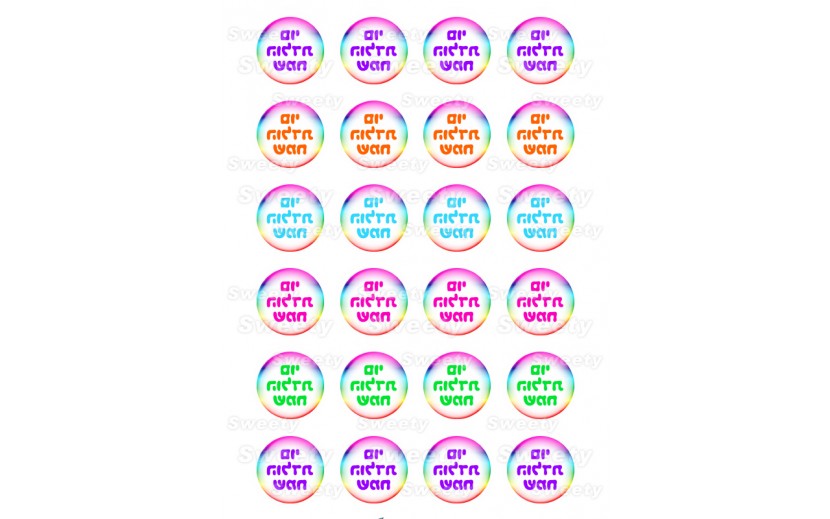 שקף טרנספר יום הולדת קשת מעורב 414