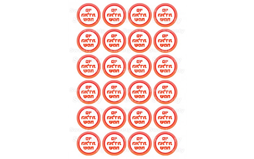 שקף טרנספר יום הולדת פסים כתום 440