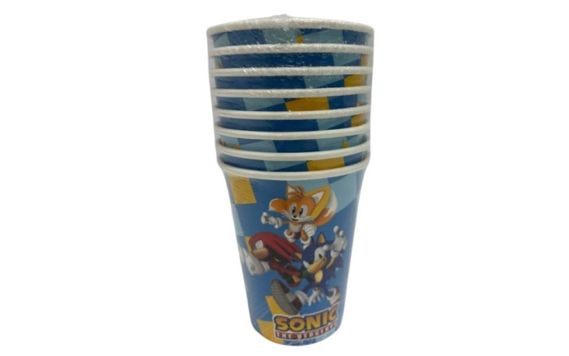 מארז כוסות נייר סוניק 2