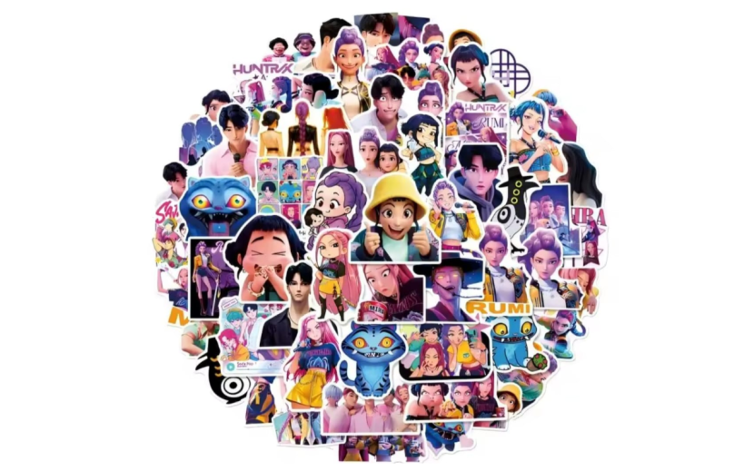 מארז 60 מדבקות דמויות קיי פופ נגד מים