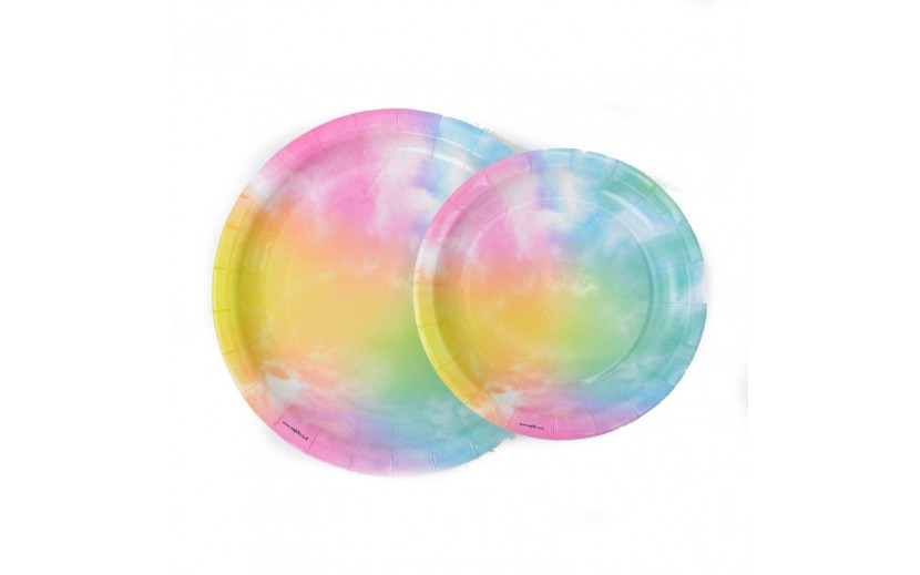 צלחות קטנות TIE DYE