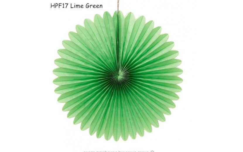 מניפת נייר  לקישוט אווירה צבע ירוק