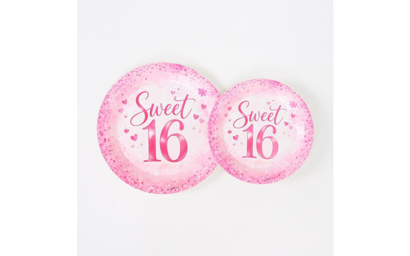sweet 16 מארז צלחות קטנות