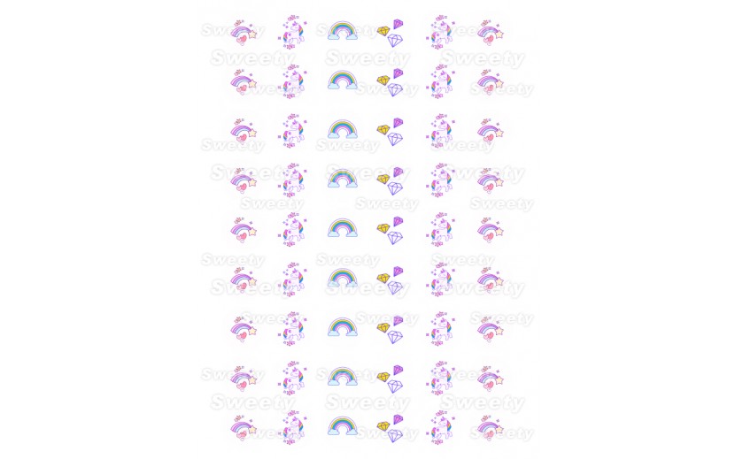 שקף טרנספר לנשיקות חד קרן 524