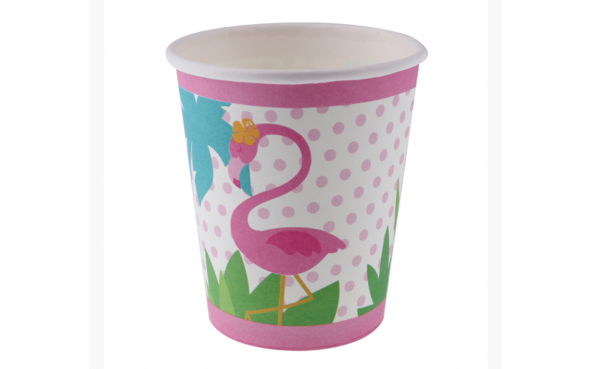 מארז 10 כוסות פלמינגו שתייה חמה/קרה