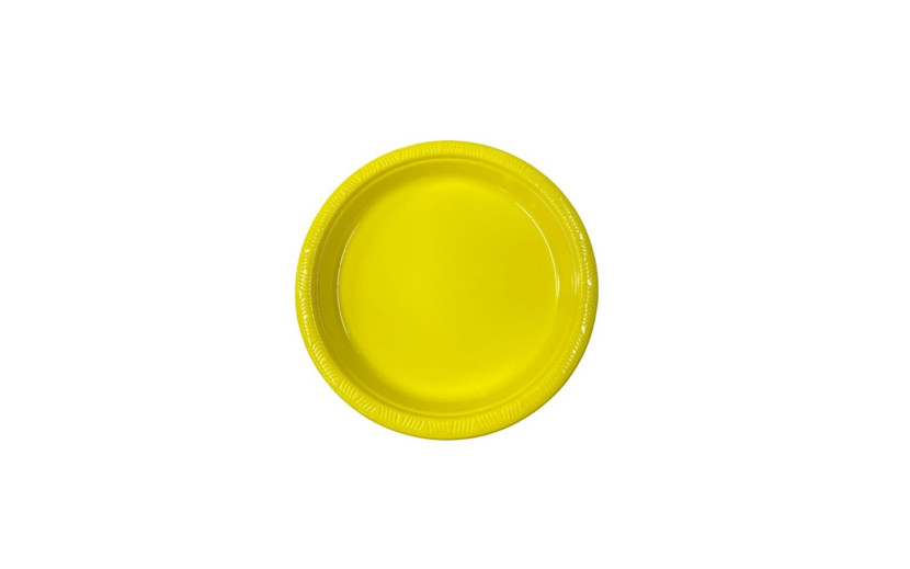 מארז 20 צלחות "7 צבע צהוב