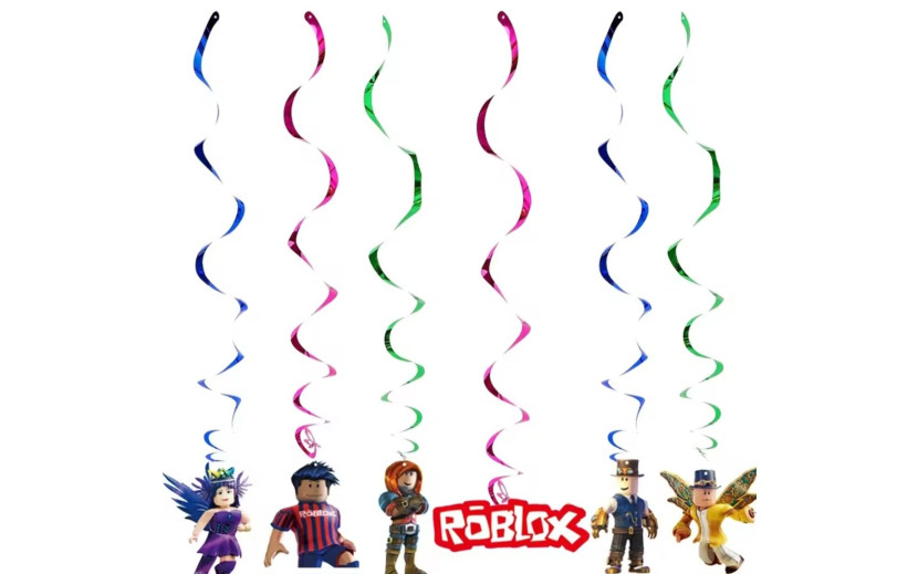 מארז קישוט 6 ספירלות תלייה רובלוקס